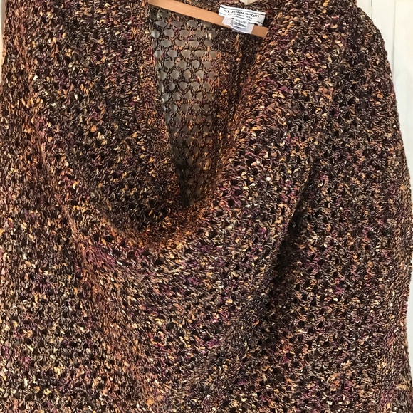 ST JOHN SPORT CHESTNUT SHAWL - Picture 10 of 12